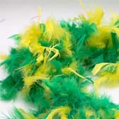 Kód: 35650 Pulyka boa mixed color 2 méter hosszú - VERDE/GIALL 101